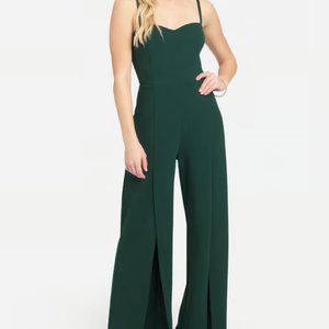 Bebe Sweetheart Jumpsuit - Emerald Green (nwt) | XS